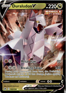 Duraludon V 103/159 Holo V Rare Crown Zenith Pokemon Near Mint