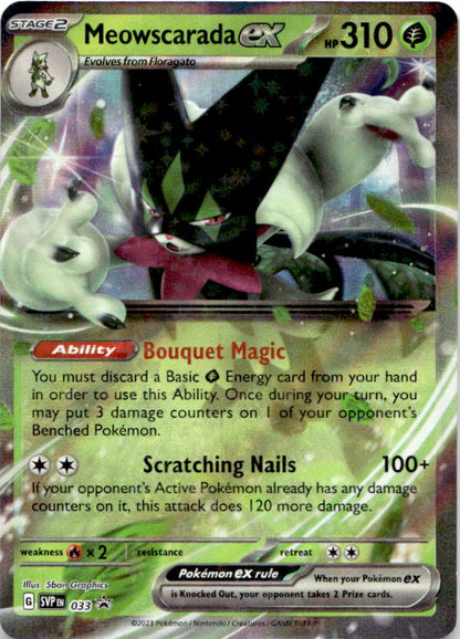 Meowscarada ex 033 Holo Promo Scarlet & Violet Promo Pokemon Near Mint