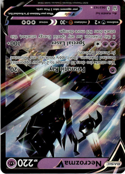 Necrozma V 063/163 Holo V Rare Battle Styles Pokemon Near Mint