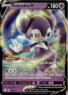 Indeedee V 039/072 Holo V Rare Shining Fates Pokemon Near Mint