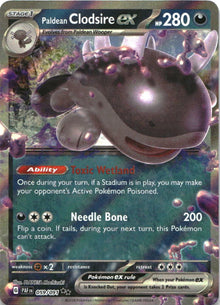 Paldean Clodsire ex 059/091 Double Rare Paldean Fates Pokemon Near Mint