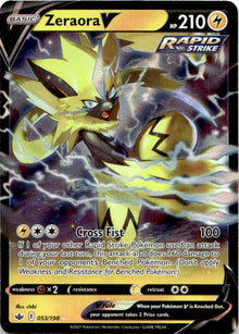 Zeraora V 053/198 Holo V Rare Chilling Reign Pokemon Near Mint