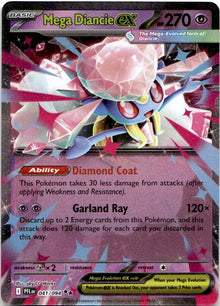 Mega Diancie ex 041/094 Double Rare Phantasmal Flames Pokemon Near Mint