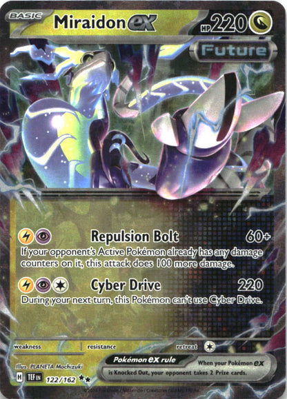 Miraidon ex 122/162 Double Rare Temporal Forces Pokemon Near Mint