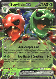 Scovillain ex 022/162 Double Rare Temporal Forces Pokemon Near Mint