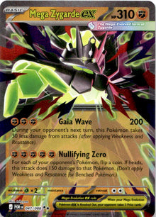 Mega Zygarde ex 047/088 Double Rare Perfect Order Pokemon Near Mint