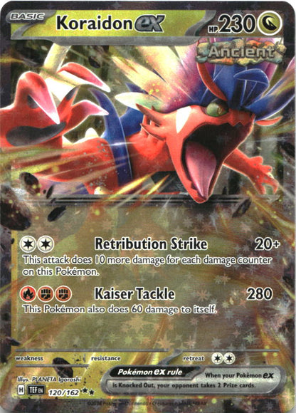Koraidon ex 120/162 Double Rare Temporal Forces Pokemon Near Mint