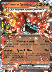 Hearthflame Mask Ogerpon ex 040/167 Double Rare Twilight Masquerade Pokemon NM