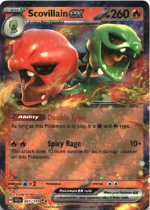 Scovillain ex 037/191 Double Rare Surging Sparks Pokemon Near Mint